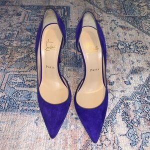 Christian Louboutin Iriza D’orsay Purple Pop Pumps